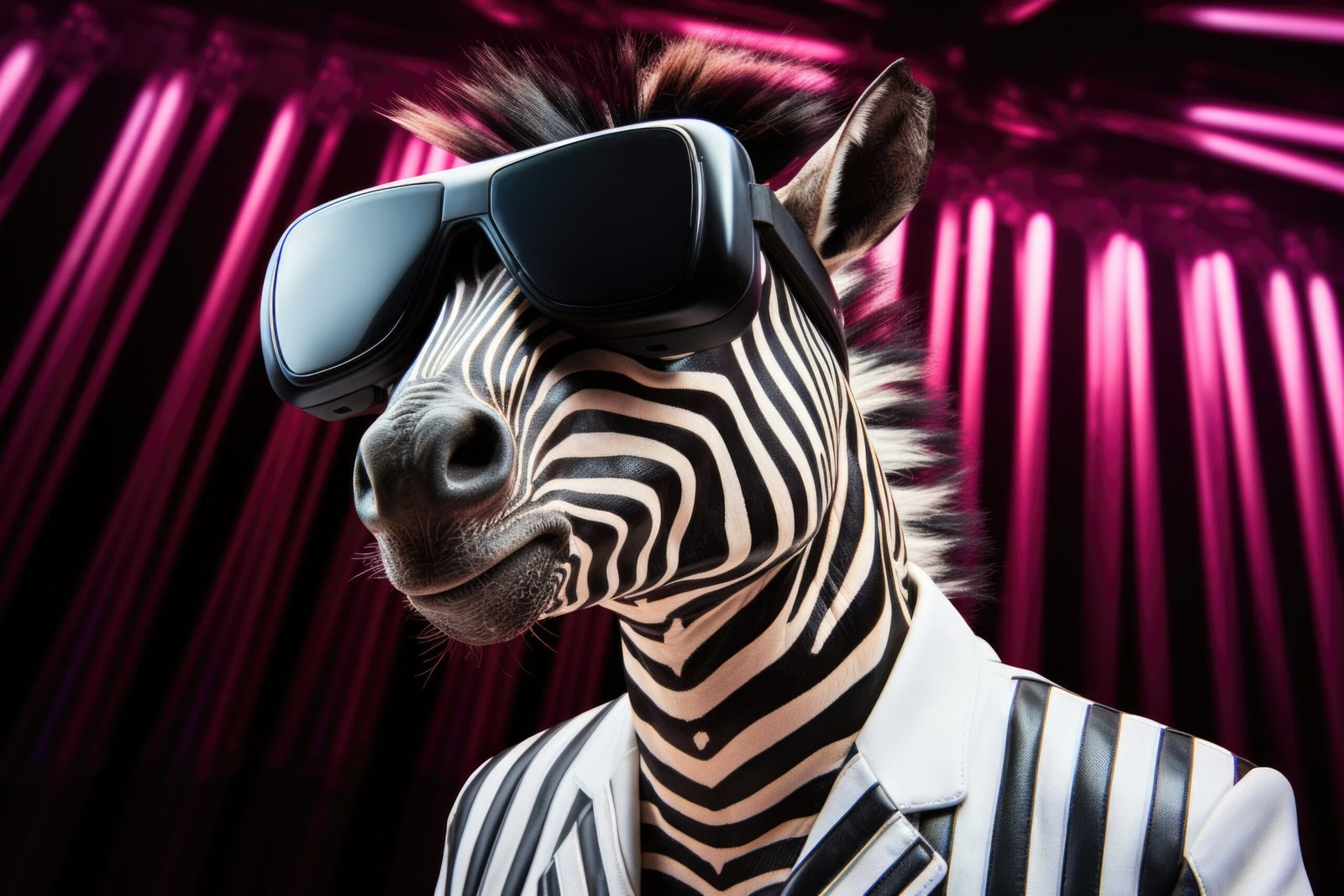 anthropomorphic wild animals character using virtual reality hea